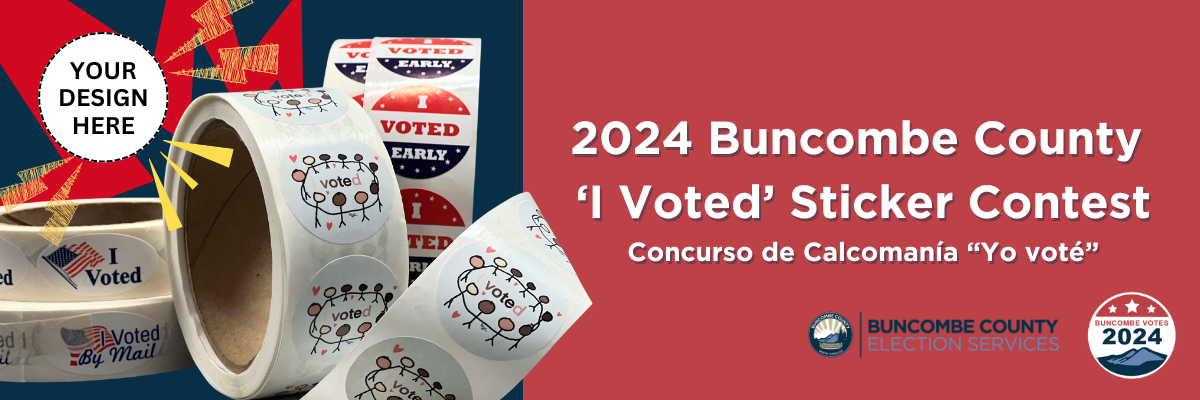 Featured image for 2024 Buncombe County 'I Voted' Election Sticker Contest